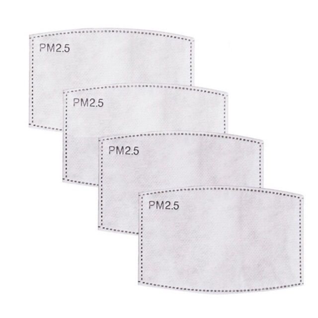 ☑️ส่งทันที☑️แผ่นกรองคาร์บอน5ขั้น ป้องกันฝุ่น PM 2.5  ใช้ใส่ซ้อนหน้ากากอนามัย