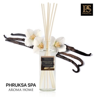 PHRUKSA SPA ก้านไม้หอมปรับอากาศ กลิ่นเฟรนช์ วนิลา  100 มล. (Reed Diffuser French Vanilla)แถมฟรี! ก้านไม้หวาย