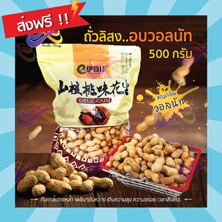 ✨ถั่วลิสง อบวอลนัท 500g. ถั่วลิสงอบแห้ง ของกินเล่น ถั่วและธัญพืช วอลนัท อาหาร ถั่วอบวอลนัท ถั่ว เมล็ดถั่ว ถั่วอบแห้ง