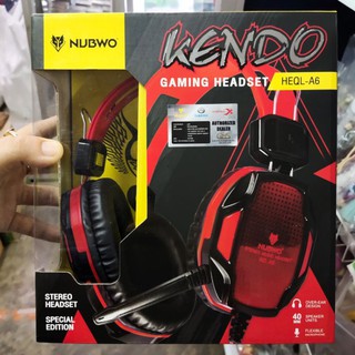 หูฟังพร้อมไมด์ Nubwo  Kendo Gaming Headset Heql-A6