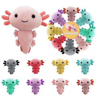 Aoda ตุ๊กตาการ์ตูน Salamander Axolotl ขนาด 20 ซม. 8 สีของเล่นสําหรับเด็ก