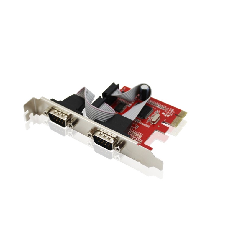 การ์ดแปลง Unitek 96784 Y-7504 Pci-e เป็นพอร์ต Com 9 พิน 2 พอร์ต 10096784