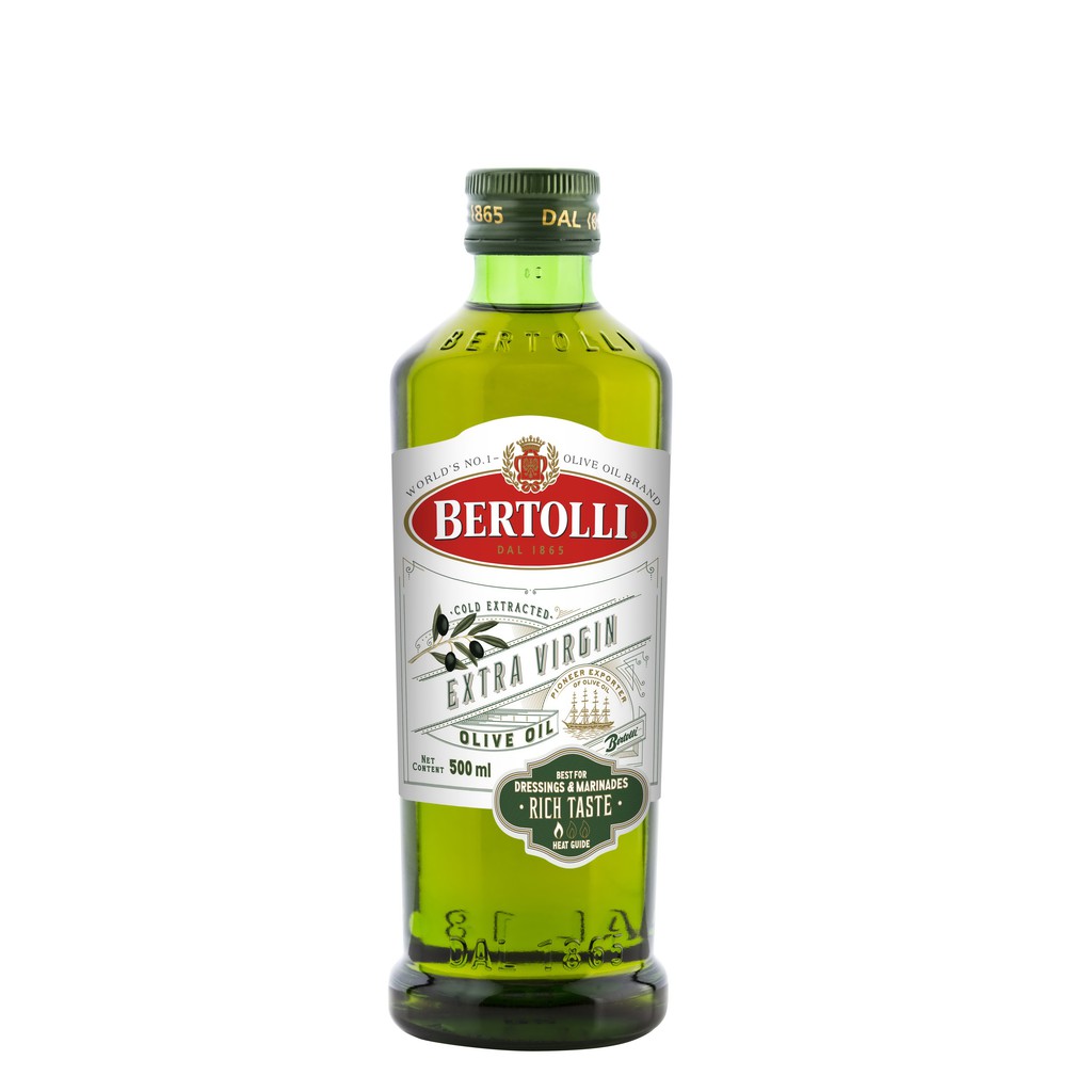 ร้านไทย  {ส่งฟรี} Bertolli เบอร์ทอลลี่ เอ็กซ์ตร้า เวอร์จิ้น โอลีฟ ออยล์ (น้ำมันมะกอกธรรมชาติ) ขนาด 500 มล.  เก็บเงินปลายทาง