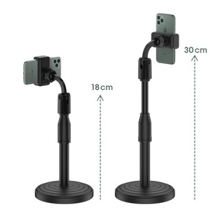 ขาตั้งมือถือ ที่จับโทรศัพท์ ขาตั้งไมโครโฟน ที่วางโทรศัพท์ Universal Retractable Mobile Phone Holder Desktop topshop7