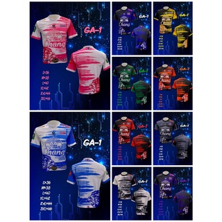เสื้อกีฬาพิมพ์ลายทั้งตัว GA-1  ผ้าไมโครแท้ นุ่มใส่สบาย