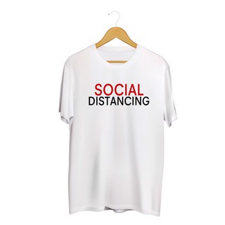 SINGHA T-Shirt เสื้อยืดกสรีนลาย Social Distancing