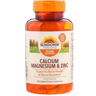 Sundown Naturals, Calcium Magnesium and Zinc, 100 Caplets