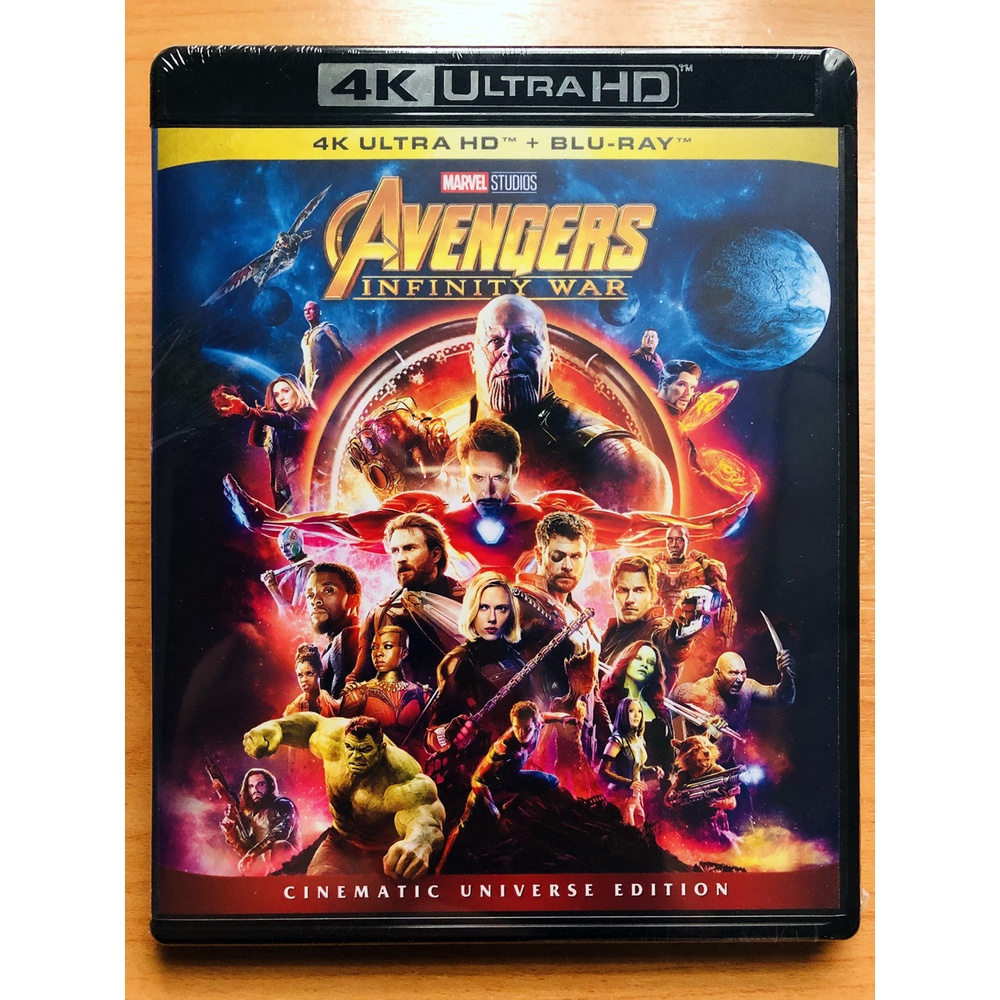 แผ่น 4k Avengers Infinity War 4k Uhd And บลูเรย์ 4k Ultra Hd Blu Ray