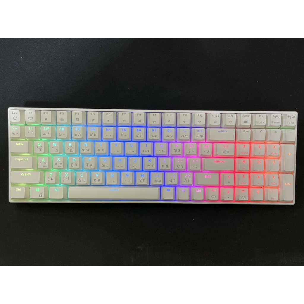 ของใหม่ ส่งในไทย Royal Kludge RK100 mechanical keyboard layout 96% compact 100 ปุ่ม (มี numpad)