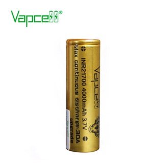 ถ่านชาร์จ Vapcell INR 21700 4000mAh 30A ของแท้ 1 ก้อน