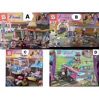 LEGO friends friend ตัวต่อ รถแข่ง เครื่องบิน พร้อมฟิกเกอร์ผู้หญิง ของใหม่ พร้อมส่ง เลโก้เด็กผู้หญิง