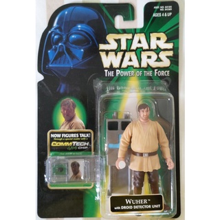 Star Wars Power of the Force Wuher with Droid Detector Unit 3.75