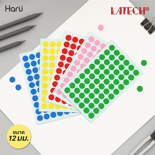 สติ๊กเกอร์ LATECH C303 ขนาด 12 มม. (PC)