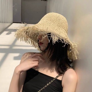 ฺB095 [พร้อมส่งจากไทย] หมวกบักเก็ต ปีกกว้าง สำหรับผู้หญิง