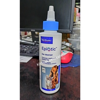 Epiotic Ear cleanser(เวอร์แบค อีพิโอติค เอียร์คลีนเซอร์) ผลิตภัณฑ์ทำความสะอาดหูสุนัขและแมว ขนาด 125ml.(Exp. 24-11-2023)