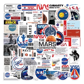 💥พร้อมส่ง💥ลายการ์ตูนอะนิเมะ NASA CARTOON MARS 50แผ่น กันน้ำ สติ๊กเกอร์ ใช้ซ้ำได้ กระโปรงหลังรถ โทรศัพท์มือถือ USA STICKE