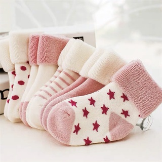 KWS01 - Kids warm socks ถุงเท้ากันหนาวสำหรับเด็ก