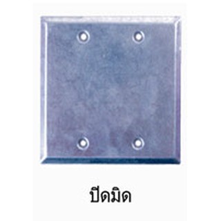 ฝาปิดเอฟ.เอส. บ๊อกซ์ 4"×4" แบบปิดมิด
F.S. Cover Plates 4"×4"