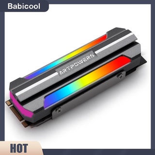 (Babicool) M2 Ssd ฮีทซิงค์ระบายความร้อน Argb M.2 2280 Nvme ฮาร์ดไดรฟ์