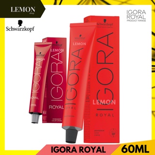 Schwarzkopf Professional Igora Royal Permanent Color Creme 60 ml ชวาร์สคอฟ อีโกร่า รอแยล เพอร์มาเนนท์ คัลเลอร์ ครีม