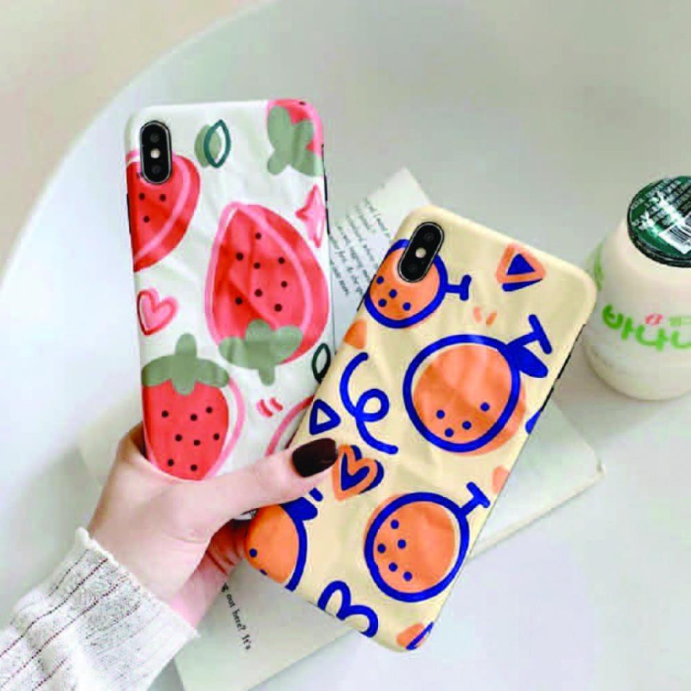 Ip Case Ip Phone Case Orange Strawberry Wrinkle Ip 6/6P/6SP/7/8/7Plus/8Plus/X/Xs/Xsmax- TGDD89