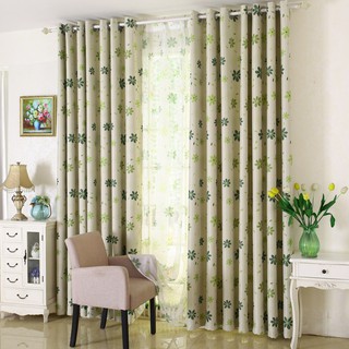 1 PC Blackout Curtain Flower Window Shading Screen Bedroom Blind Cloth Decor for Home, Hotel, Cafe, Office