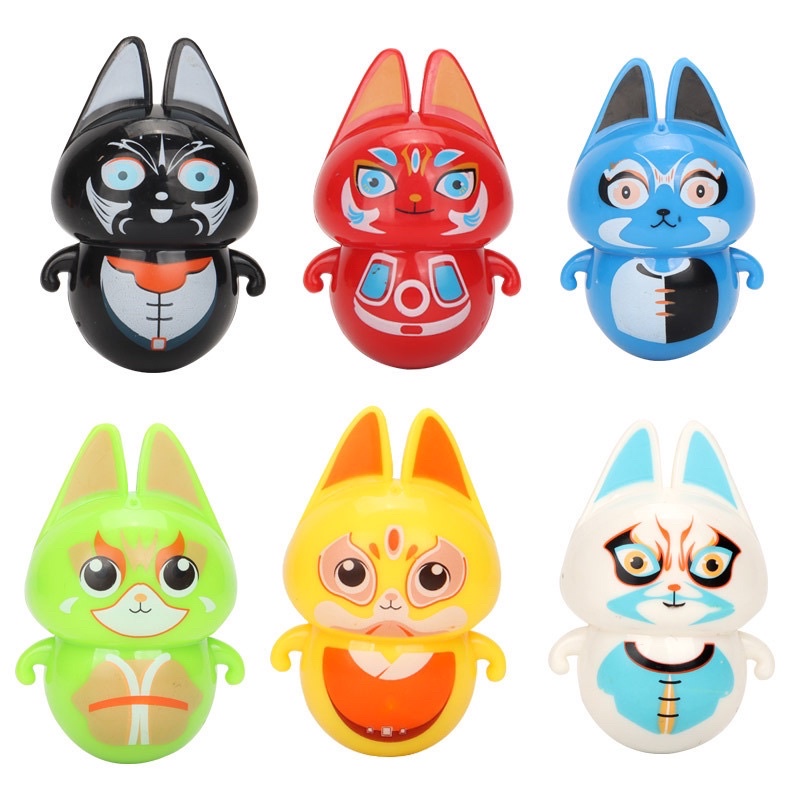 ตุ๊กตาล้มลุกตัวใหญ่ ตุ๊กตาลายการ์ตูน ของเล่นล้มลุก สุ่มลาย ของเล่น
