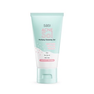 SASI Acne Sol Purifying Cleansing Gel 50ml ศศิ แอคเน่ คลีนซิ่ง เจล โฟมล้างหน้าศศิ สำหรับสิว