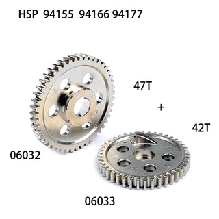 ฟันเฟืองโลหะ ขนาดใหญ่ 166 177 06032 47T 42T สําหรับ HSP 94155 94166 94177