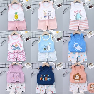 เสื้อกล้าม เด็กผู้ชาย เสื้อผ้าเด็ก ชุดเด็ก เซต 2 ชิ้น เสื้อ กางเกง ผ้า cotton