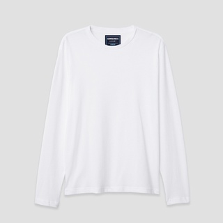 Grandness เสื้อคอกลม Luxury Cotton  แขนยาว รุ่น LX167 (สีขาว)