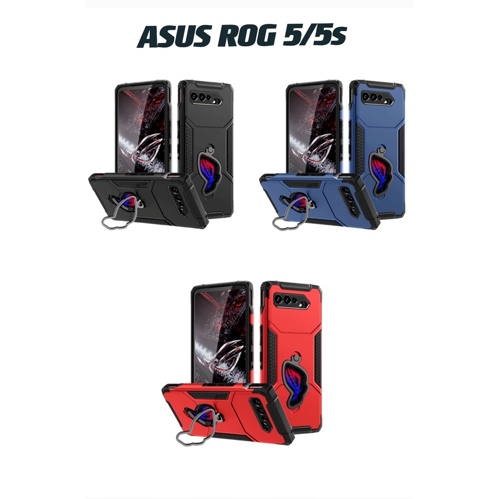 Asus ROG Phone 5/ASUS ROG Phone 5s เคสแข็งและเคสโทรศัพท์มือถือป้องกันการตกพร้อมขาตั้ง