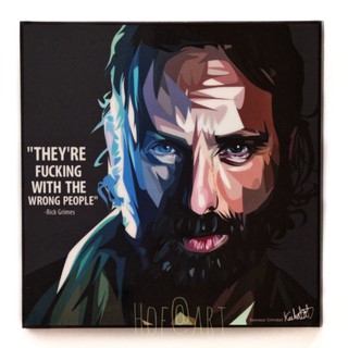 Rick Grimes #2 ริค กริมส์ นายอำเภอ ซีรีส์ The Walking Dead รูปภาพ​ติดผนัง pop art กรอบรูป แต่งบ้าน ของขวัญ โปสเตอร์