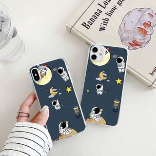 astronaut on the planet เคสไอโฟน 11 12 13 14 promax case เคสโทรศัพท์ iPhone 7 8 Plus Se 2020 8พลัส เคส X Xr XsMax cover