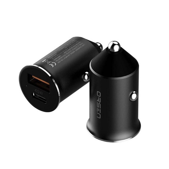 ประกัน1ปี Eloop C8 PD 45W หัวชาร์จในรถ 2 พอร์ต ( Type C + USB ) รองรับ QC 4.0 SCP FCP | Orsen by Eloop