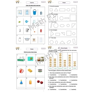 ใบงาน Mathematics ป.1 EP/MEP/MSEP | ครบ 2 เทอม พิมพ์สีทั้งเล่ม 117 หน้า พร้อมแบบฝึกหัด+เฉลย