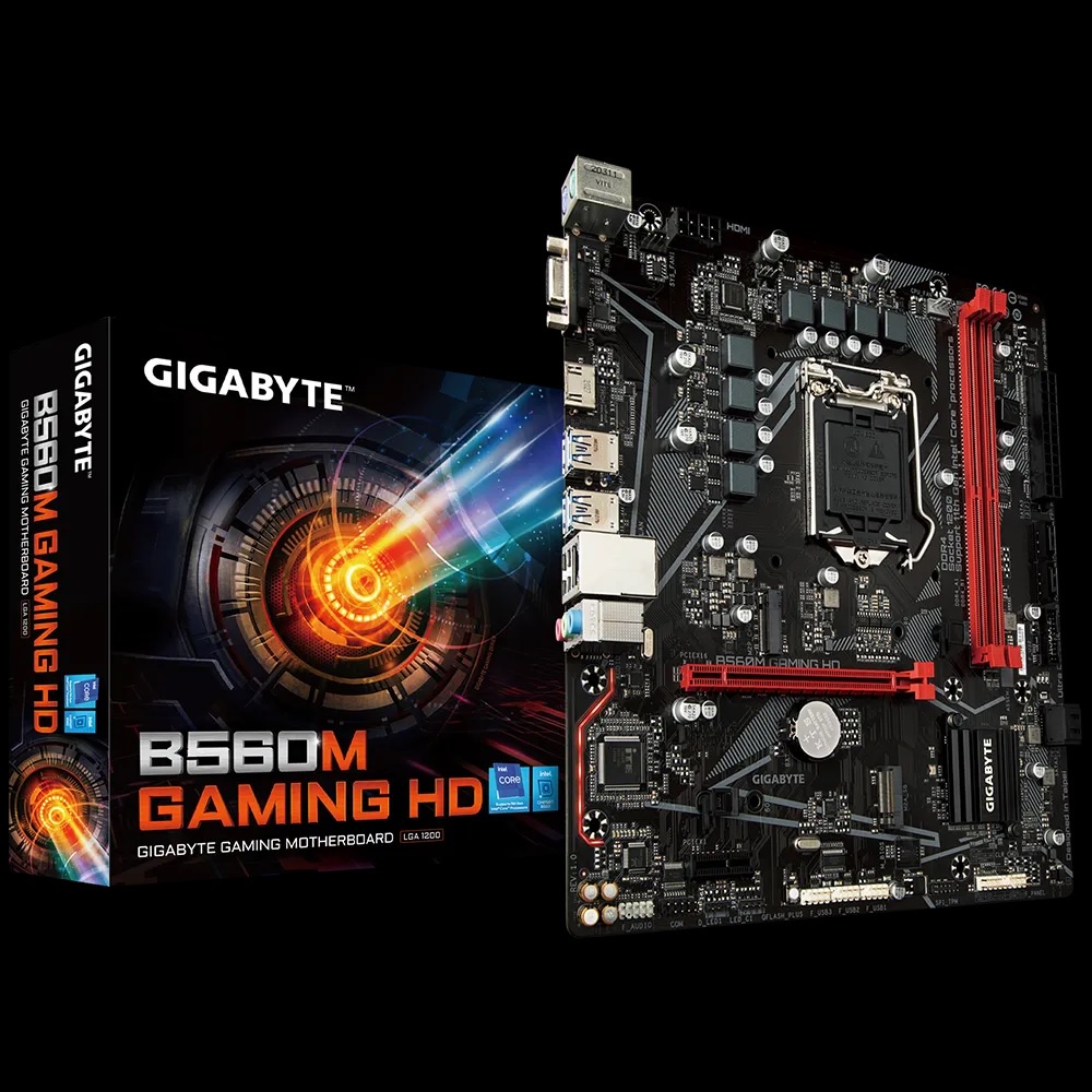 GIGABYTE Intel B560 เมนบอร์ดสําหรับเล่นเกม B560M GAMING HD