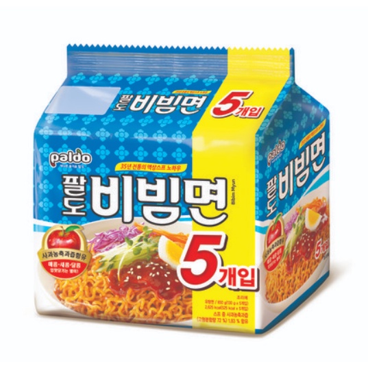 [Korean Ramen] Paldo Bibimmyeon บิบิมมยอน 5 ชิ้น (แบบมัด)