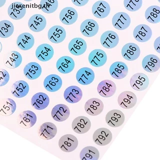 Renbg สติกเกอร์ตัวเลขดิจิทัล ทรงกลม กันน้ํา มีกาวในตัว 1-1000