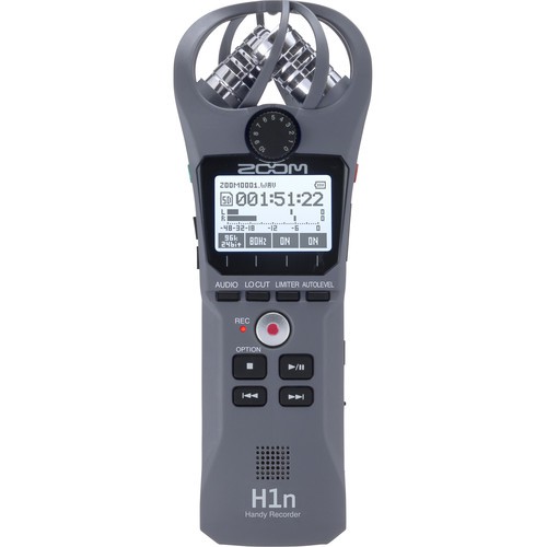 Zoom H1n 2-Input / 2-Track Portable Handy Recorder with Onboard X/Y Microphone(ประกันศูนย์ 1 ปี)