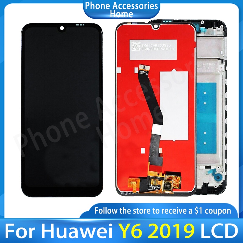 6.09'' Original For Huawei Y6 2019 LCD Display Touch Screen Digitizer Replacement For Huawei Y6 2019