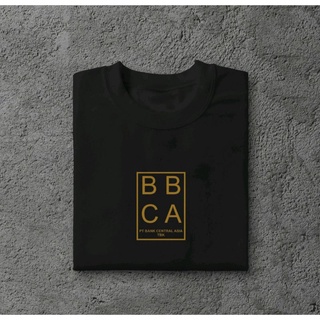 ผ้าฝ้ายแท้เสื้อยืด พิมพ์ลาย Bbca SahamS-4XL