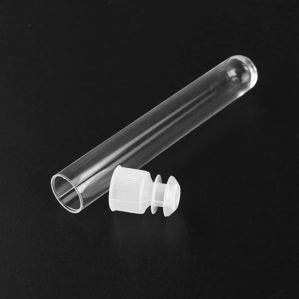 CLEAR หลอดทดลองพลาสติกใสพร้อมฝาเกลียวสีขาวขนาด 12×75 มม . 100 ชิ้น ราคา ถูกที่สุด ดีลบีเคเค แกลเลอรีภาพที่ 7