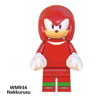 บล็อคตัวต่อฟิกเกอร์ Knuckles The Echidna Tachyglossidae Sonic The Hedgehog CD Sonic Adventure ของเล่นสําหรับเด็ก