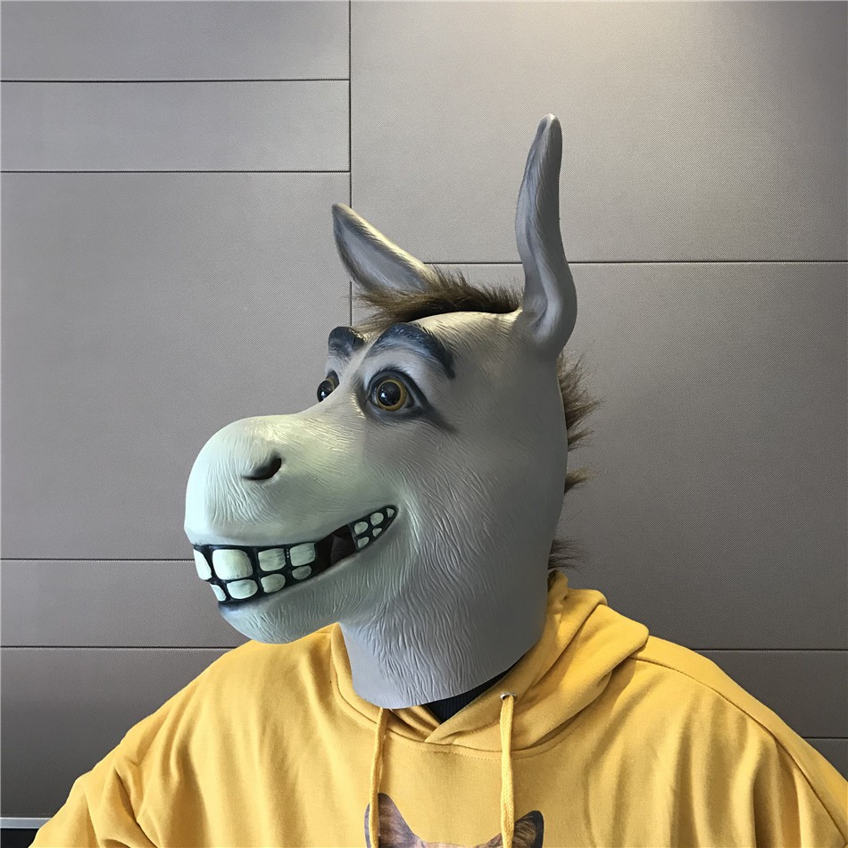 ชุดหน้ากากลา ตัวละครของเล่นภาพยนตร์ Shrek Halloween Mask