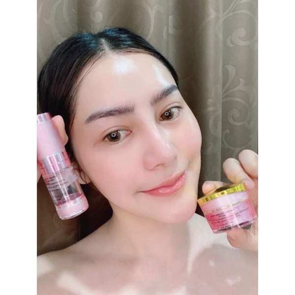 ครีมสโนไวท์ ทาก่อนนอน ได้ 2 ชิ้น : เซรั่ม,ครีมกลางคืน