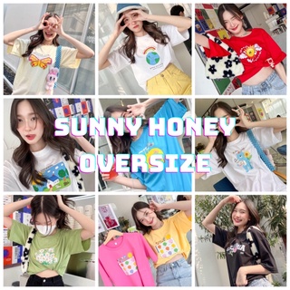 พร้อมส่ง 🌟 เสื้อยืด เสื้อฟรีไซส์ เสื้อโอเวอร์ไซส์ SUNNY HONEY