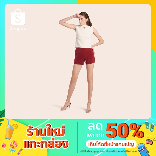 พร้อมส่ง เสื้อคอวีติดCHOCKER