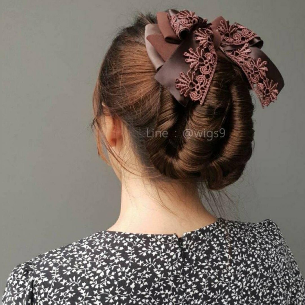 เน็ตติดผม เน็ตผม เน็ตติดผมรุ่นพิเศษ (มีแฮร์พีชมาในตัว) บวกกับโบว์งานผ้าเนื้อดี งานเกรดเอ มีสินค้าพร้