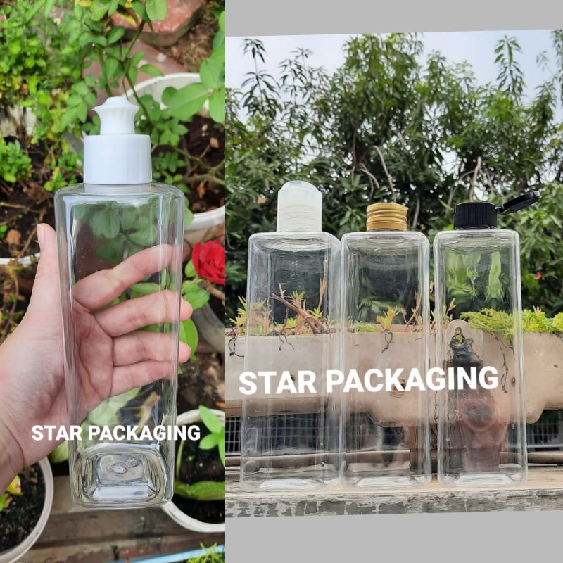 500ml กล่องขวด Presstop ขวด 500ml ขวด Fliptop 500ml Popit NECK 28 PET